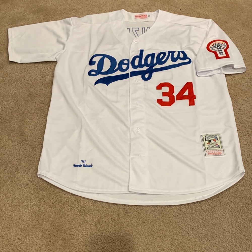 Fernando Valenzuela Los Angeles Dodgers Jersey Mens XL NWT 1981 Home White